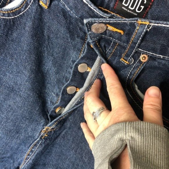 BDG high rise button fly relaxed straight jeans - Picture 4 of 6